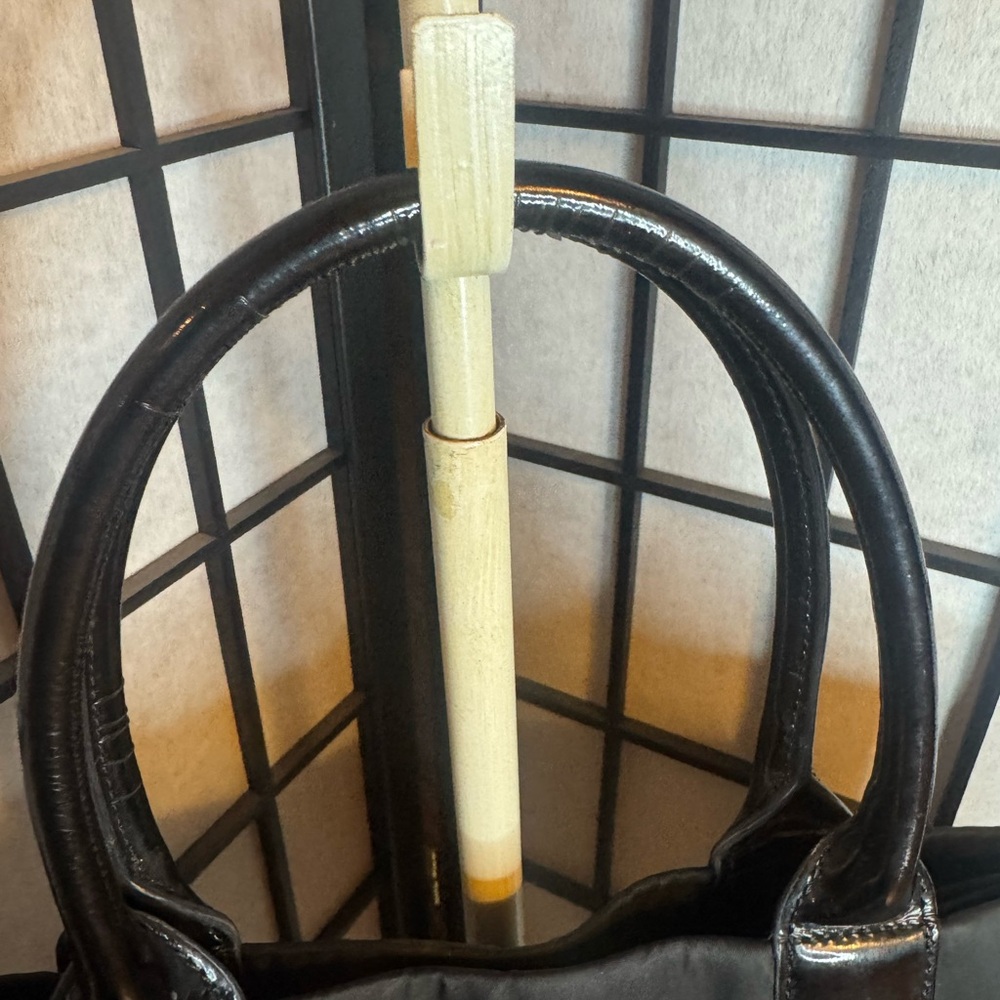 Tory Burch Black Patent Trim Tote - Picture 3 of 8